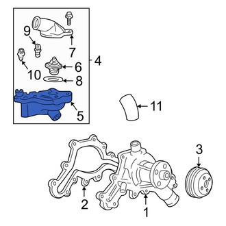 Ford OE - Upper Engine Coolant Thermostat Housing