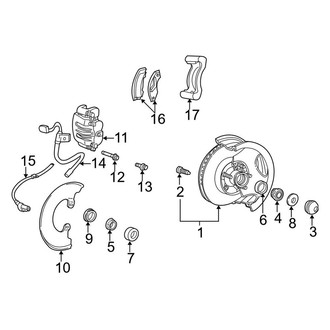 Ford OE - Front Suspension - Brake Components (RWD)
