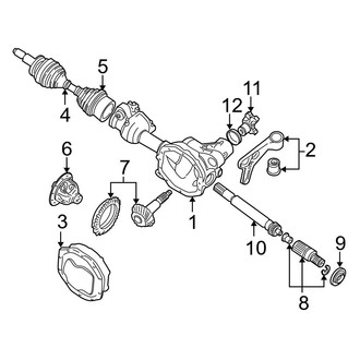 Ford OE - Front Suspension - Carrier & Front Axles (4WD)