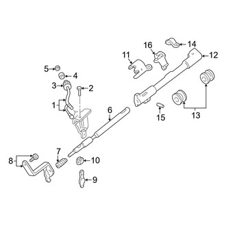Ford OE - Steering Column - Housing & Components (With Tilt Wheel, Transmission Shift Tube)