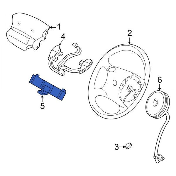 Ford OE F5TZ13A875BD Horn Contact Ring