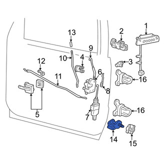 Ford OE - Front Door Lock Striker Pin