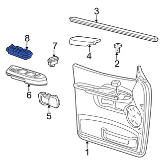 Ford OE - Front Right Door Window Switch