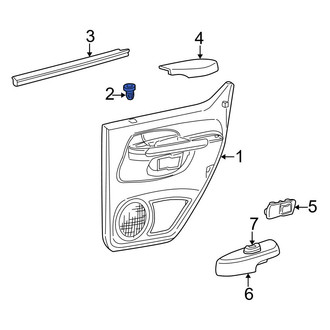 Ford OE - Rear Door Lock Knob Bezel