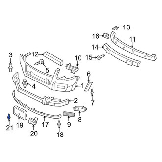 Ford OE - Bumper Cover Retainer
