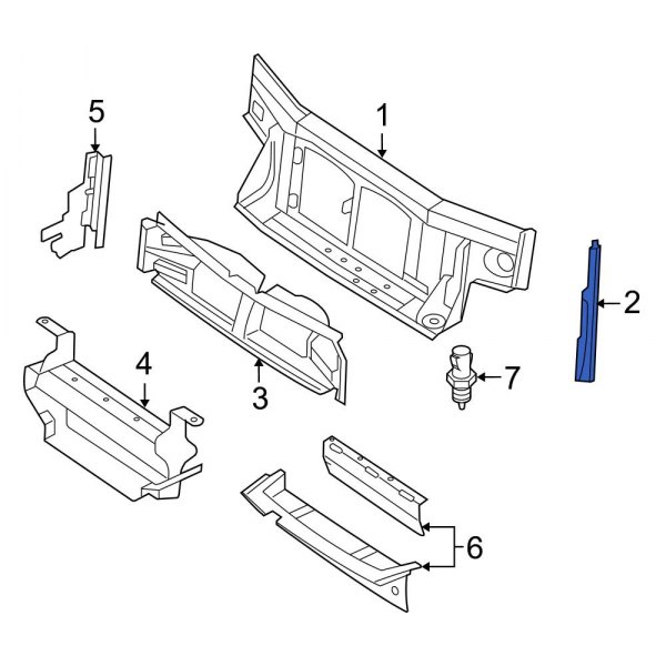 Radiator Support Side Panel