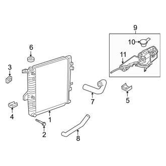 Ford OE - Cooling - Radiator & Components (4.0L)