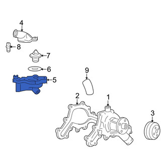 Ford OE - Lower Engine Coolant Thermostat Housing