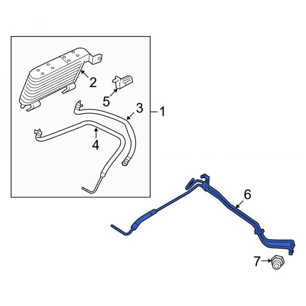 Automatic Transmission Oil Cooler Hose Assembly