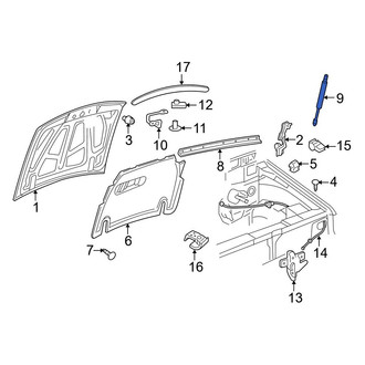 Ford OE - Hood Lift Support