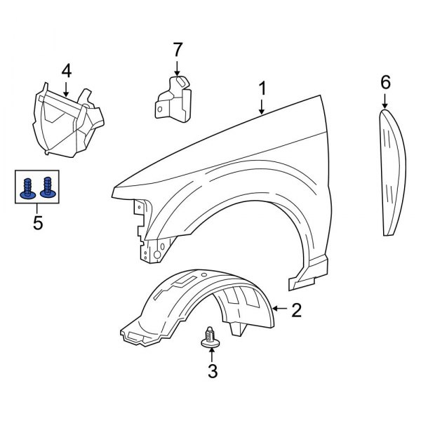 Fender Liner Extension Clip