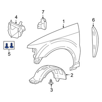Ford OE - Quarter Panel Splash Shield Clip