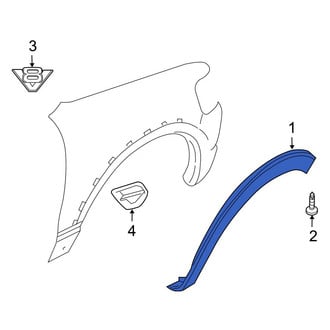 Ford OE - Front Left Wheel Arch Molding