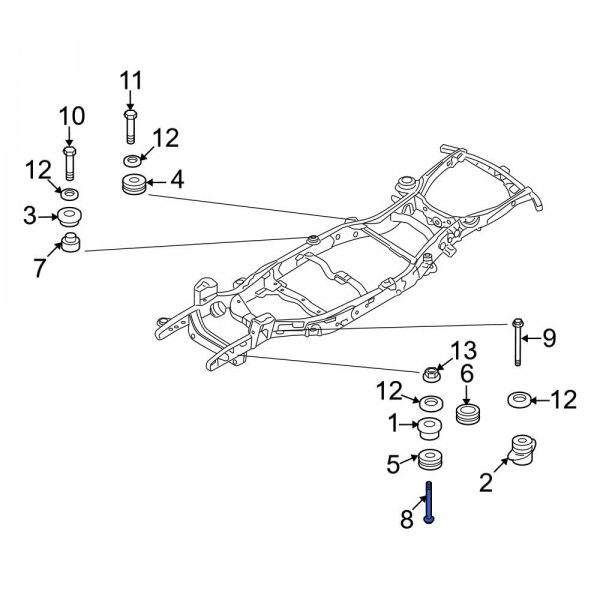 Body Mount Cushion Bolt