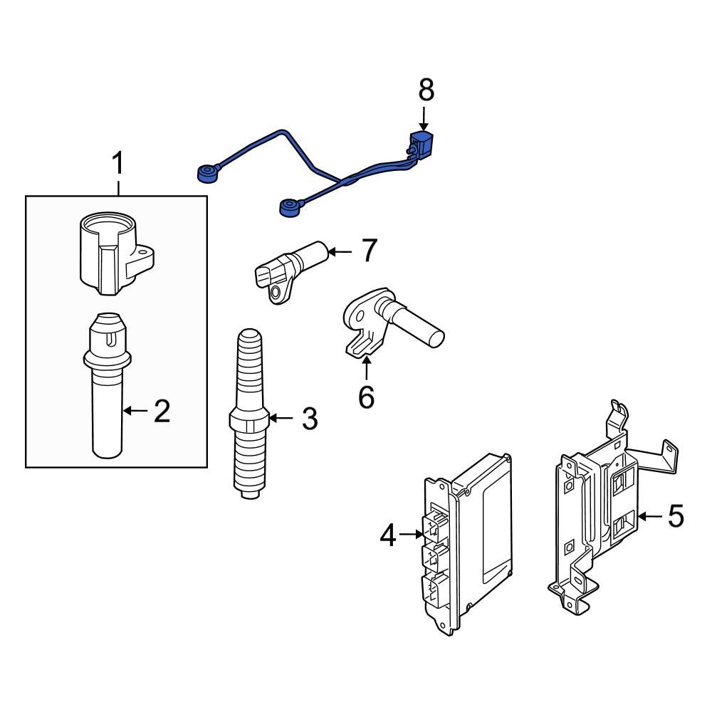 Ford OE 1L2Z12A699AA Ignition Knock (Detonation) Sensor