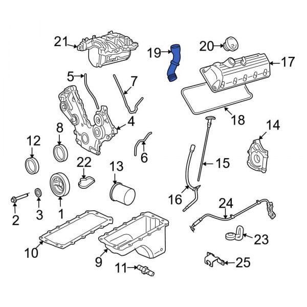 Ford OE 6L2Z6778AA Engine Oil Filler Tube