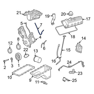 Ford OE - Center Engine Timing Cover Gasket