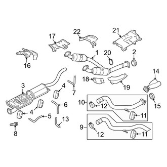 Ford OE - Exhaust System - Exhaust Components (4.6L)
