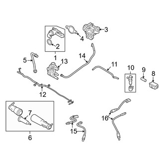 Ford OE - Emission System - Emission Components (4.0L)