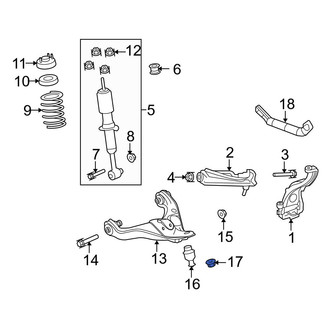 Ford OE - Suspension Control Arm Nut