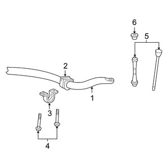 Ford OE - Front Suspension - Stabilizer Bar & Components (RWD)