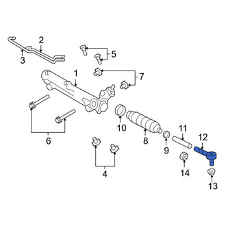Ford OE - Outer Steering Tie Rod End