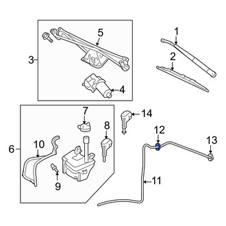 Ford OE - Windshield Washer Hose Connector