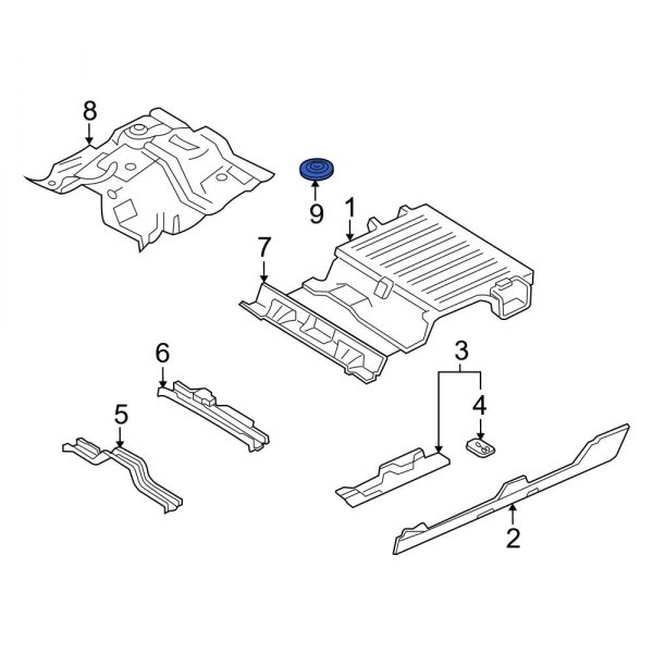 Floor Pan Heat Shield Clip