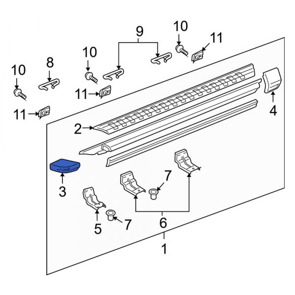 Running Board End Cap