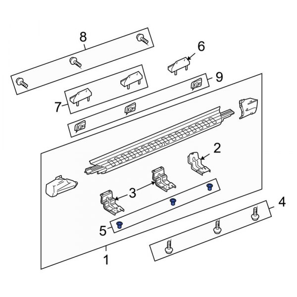 Ford OE W711919S439 Running Board Nut