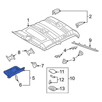 Ford OE - Left Sun Visor