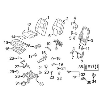 Ford OE - Seats & Tracks - Front Seat Components (Driver Side)