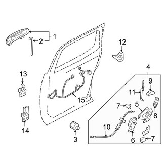 Ford OE - Rear Door - Lock & Hardware
