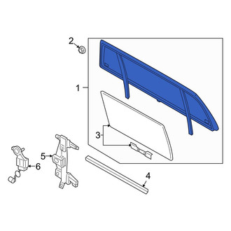 Ford OE - Rear Back Glass