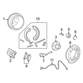 Ford OE - Rear Suspension - Brake Components (Limited / XLT)