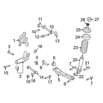 Ford OE - Front Suspension Strut Mount Nut