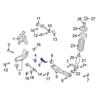 Ford OE - Rear Lower Suspension Control Arm Nut