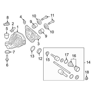 Ford OE - Rear Suspension - Axle Housing