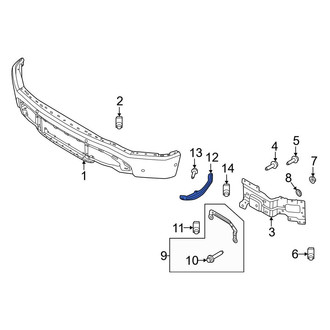 Ford OE - Front Right Inner Bumper Face Bar Bracket