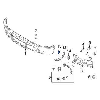 Ford OE - Lower Outer Bumper Face Bar Bolt
