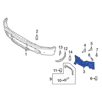 Ford OE - Front Right Bumper Face Bar Mount