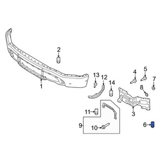 Ford OE - Bumper Face Bar Mount Nut