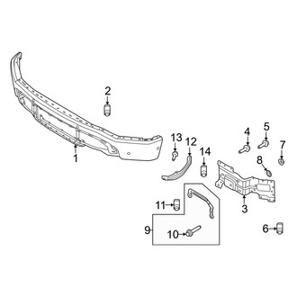 Ford OE - Front Bumper - Bumper & Components (Bumper and Mounts)