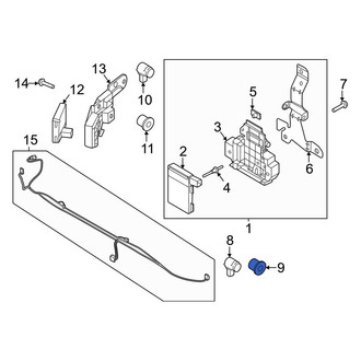 Ford OE - Front Right Outer Parking Aid Sensor Retaining Ring
