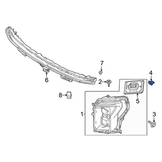 Ford OE - Headlight Fastener Clip
