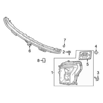 Ford OE - Front Lamps - Headlamp Components