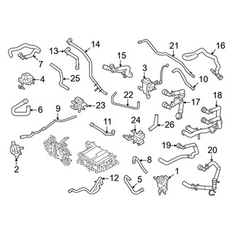 Ford OE - Cooling - Hoses & Lines (Front)