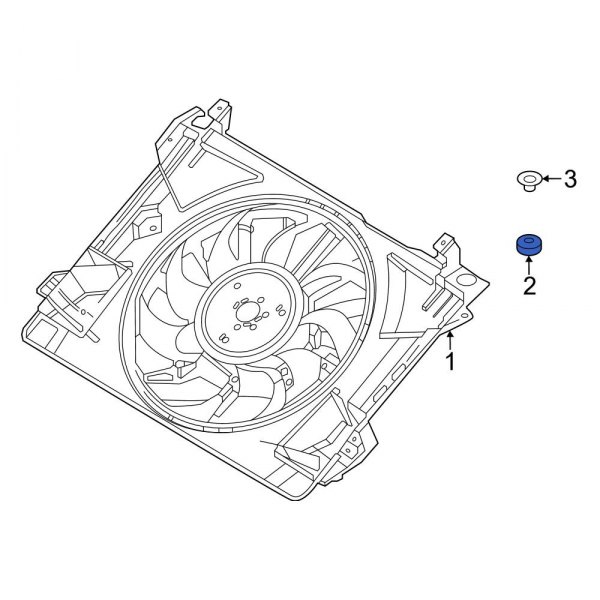Engine Cooling Fan Shroud Insulator