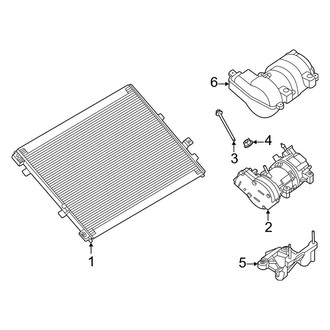 Ford OE - Air Conditioner & Heater - Condenser, Compressor & Lines (Condenser & Compressor, W/O Max Tow Package)