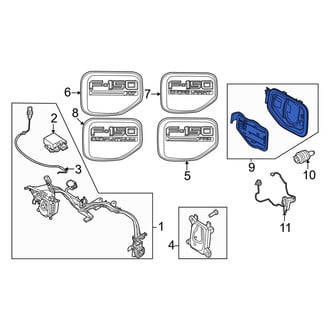 Ford OE - Front Left Drive Motor Battery Pack Charging Port Pocket